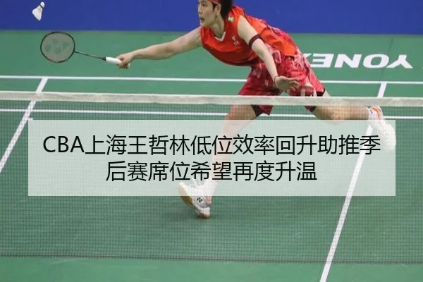 CBA上海王哲林低位效率回升助推季后赛席位希望再度升温